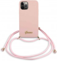 Фото - Чехол GUESS Metal Logo Cord for iPhone 12 Pro Max 