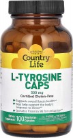 Фото - Аминокислоты Country Life L-Tyrosine Caps 500 mg 100 cap 