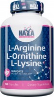 Фото - Аминокислоты Haya Labs L-Arginine/L-Ornithine/L-Lysine 100 cap