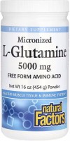 Фото - Аминокислоты Natural Factors Micronized L-Glutamine 5000 mg 454 g 