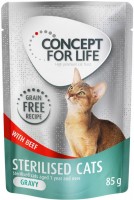 Фото - Корм для кошек Concept for Life Sterilised Gravy Pouch Beef 12 pcs 