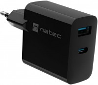 Фото - Зарядное устройство NATEC Ribera GaN USB-A + USB-C 65W 