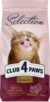Фото - Корм для кошек Club 4 Paws Selection Adult Turkey/Vegetables 1.5 kg