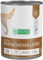 Фото - Корм для собак Natures Protection Adult Canned Beef/Chicken Liver 800 g 1 шт