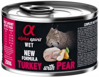 Фото - Корм для кошек Alpha Spirit Cat Canned Turkey/Pear 200 g