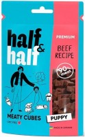 Фото - Корм для собак Half&Half Puppy Meaty Cubes Beef 100 g
