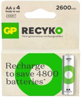 Фото - Аккумулятор / батарейка GP Recyko 4xAA 2600 mAh 