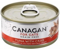 Фото - Корм для кошек Canagan GF Canned Tuna/Crab 75 g 