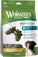Фото - Корм для собак Whimzees Dental Treasts Alligator M 360 g 12 шт