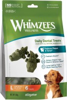 Фото - Корм для собак Whimzees Dental Treasts Alligator L 360 g 6 шт