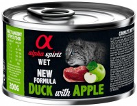 Фото - Корм для кошек Alpha Spirit Cat Canned Duck/Apple 200 g 