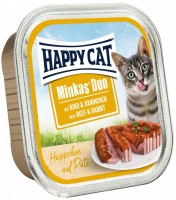 Фото - Корм для кошек Happy Cat Minkas Duo Beef/Rabbit 100 g 