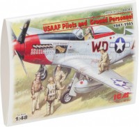 Фото - Сборная модель ICM USAAF Pilots and Ground Personnel (1941-1945) (1:48) 