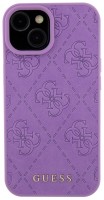 Фото - Чехол GUESS Leather Stamped for iPhone 15 