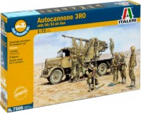 Фото - Сборная модель ITALERI Autocannone 3RO with 90/53 AA Gun (1:72) 