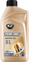 Фото - Моторное масло K2 Motor Oil 15W-40 XL 1 л