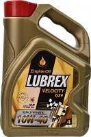 Фото - Моторное масло Lubrex Velocity GX9 10W-40 4 л
