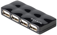 Фото - Картридер / USB-хаб Belkin Hi-Speed USB 2.0 4-Port Mobile Hub 