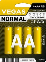 Фото - Аккумулятор / батарейка Vegas Normal 4xAA
