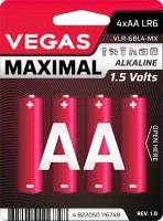 Фото - Аккумулятор / батарейка Vegas Maximal 4xAA 