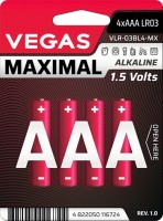 Фото - Аккумулятор / батарейка Vegas Maximal 4xAAA