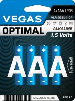 Фото - Аккумулятор / батарейка Vegas Optimal 4xAAA 