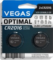 Фото - Аккумулятор / батарейка Vegas Optimal  2xCR2016