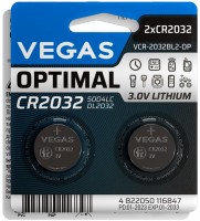 Фото - Аккумулятор / батарейка Vegas Optimal  2xCR2032