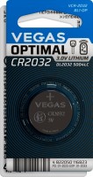Фото - Аккумулятор / батарейка Vegas Optimal  1xCR2032