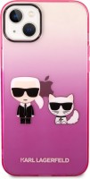 Фото - Чехол Karl Lagerfeld Gradient Iconic Karl and Choupette for iPhone 14 Plus 