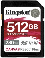 Карта памяти Kingston Canvas React Plus V60 SD 512 ГБ