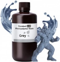 Фото - Пластик для 3D печати Elegoo Standard 2.0 Resin Grey 1kg 1 кг  серый