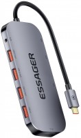 Фото - Картридер / USB-хаб Essager EHB11-FQ0G-Z 