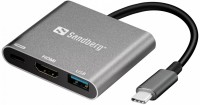 Фото - Картридер / USB-хаб Sandberg USB-C Mini Dock HDMI+USB 