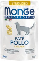 Фото - Корм для кошек Monge Monoprotein Sterilised Pate Chicken 85 g
