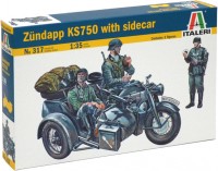 Фото - Сборная модель ITALERI Zundapp KS750 with Sidecar (1:35) 