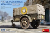 Фото - Сборная модель MiniArt G-518 US 1T Cargo Trailer with Canvas Ben-Hur (1:35) 