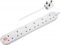 Фото - Сетевой фильтр / удлинитель Masterplug 6 Socket Surge Extension Lead SRG6210N 