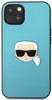 Фото - Чехол Karl Lagerfeld Leather Ikonik Karl's Head Metal for iPhone 13 Mini 