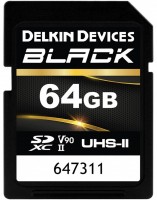 Фото - Карта памяти Delkin Devices BLACK SD UHS-II V90 64 ГБ