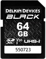 Фото - Карта памяти Delkin Devices BLACK SD UHS-I V30 64 ГБ