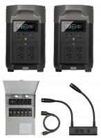 Фото - Зарядная станция EcoFlow 2DELTA Pro + Double Voltage Hub + Transfer Switch 