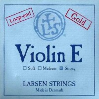 Фото - Струны Larsen Violin E String Gold Plated Loop End Heavy 