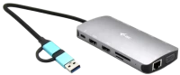 Фото - Картридер / USB-хаб i-Tec USB 3.0 USB-C/Thunderbolt 3x Display Travel Nano Dock with LAN + Power Delivery 100 W 