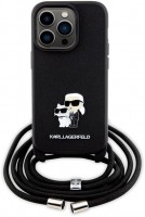 Фото - Чехол Karl Lagerfeld Crossbody Saffiano Metal Pin Karl & Choupette for iPhone 14 Pro 