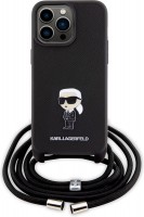 Фото - Чехол Karl Lagerfeld Crossbody Saffiano Metal Pin Karl & Choupette for iPhone 15 Pro Max 
