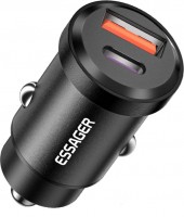 Фото - Зарядное устройство Essager USB A + Type-C Car Charger 30W 