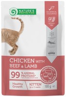 Фото - Корм для кошек Natures Protection Kitten Healthy Growth Chicken/Beef/Lamb Pouch 100 g