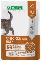 Фото - Корм для кошек Natures Protection Kitten Healthy Growth Chicken/Beef Pouch 100 g