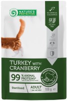 Фото - Корм для кошек Natures Protection Adult Sterilised Turkey/Cranberry Pouch 100 g